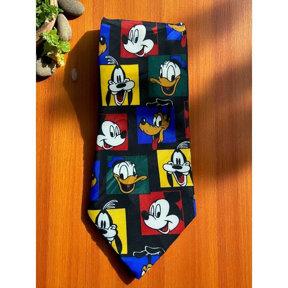 Balancine Hot Cakes x Disney Vintage 90s Character Multicolor Dress Tie Mens